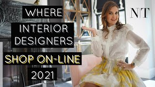 WHERE INTERIOR DESIGNERS SHOP ON-LINE 2021! SECRET RESOURCES REVEALED | RED ELEVATOR | NINA TAKESH