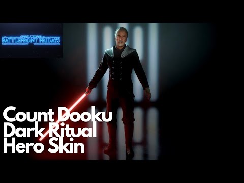 Star Wars Battlefront Fridays - Count Dooku Dark Ritual Hero Skin Gameplay