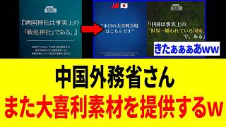 【爆笑】中国外務省さん、懲りずに日本へ警告を出した結果⇒新たな大喜利素材になってしまうｗｗｗ