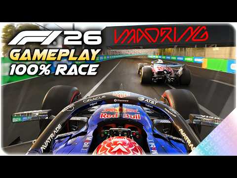 F1 26 Gameplay: 100% Race at the NEW Madrid Circuit - LAST to ? Max Verstappen Challenge