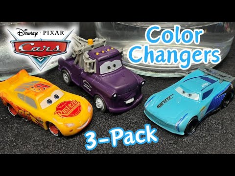 Mattel Disney•Pixar Cars Color Changers 3-Pack (McQueen, Mater & Storm) Review