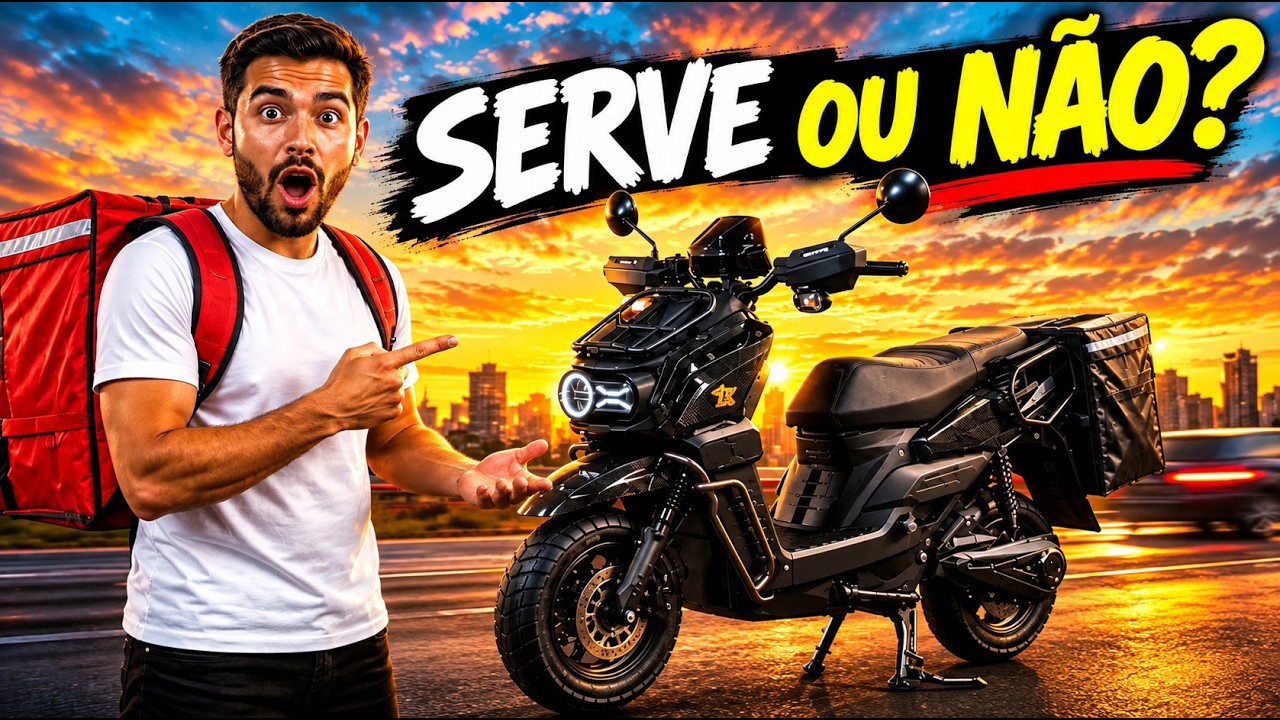 MOTO ELÉTRICA AG-11 TANK PRA ENTREGA: SERVE OU É FURADA? Testei 30 dias de iFood