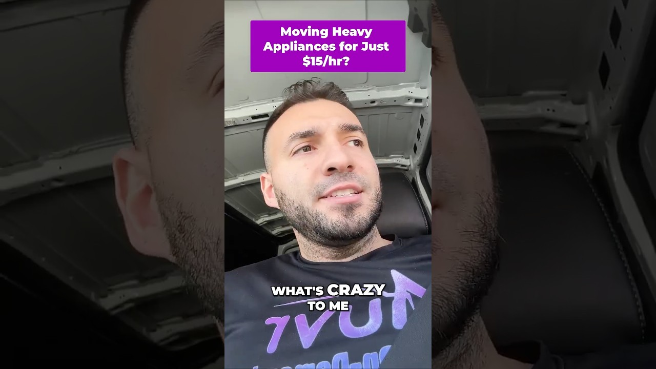 Would YOU carry a refrigerator up 6 flights for $15/hr?!