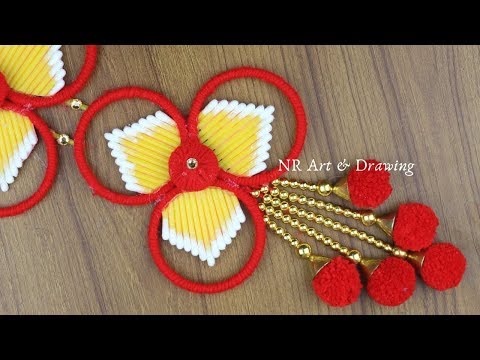 DIY Woolen art and craft - How To Make Door/Wall...