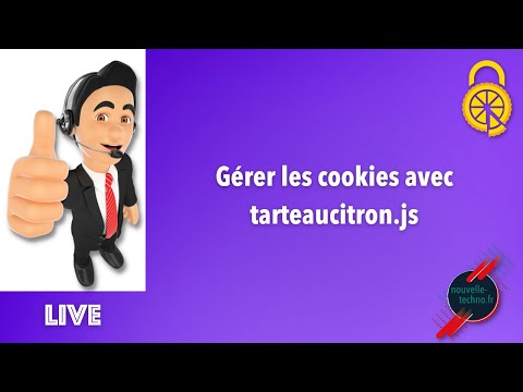 Live Coding Gérer les cookies avec Tarteaucitron js