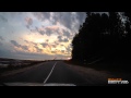 Закат на Белом море, в районе Онеги. Тест видеорегистратора Mio MiVue 518 