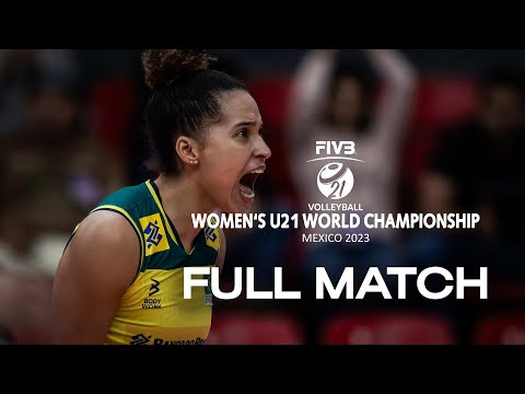 BRA🇧🇷 vs. DOM🇩🇴 -  Full Match | Women's U21 World Championship | Aguascalientes