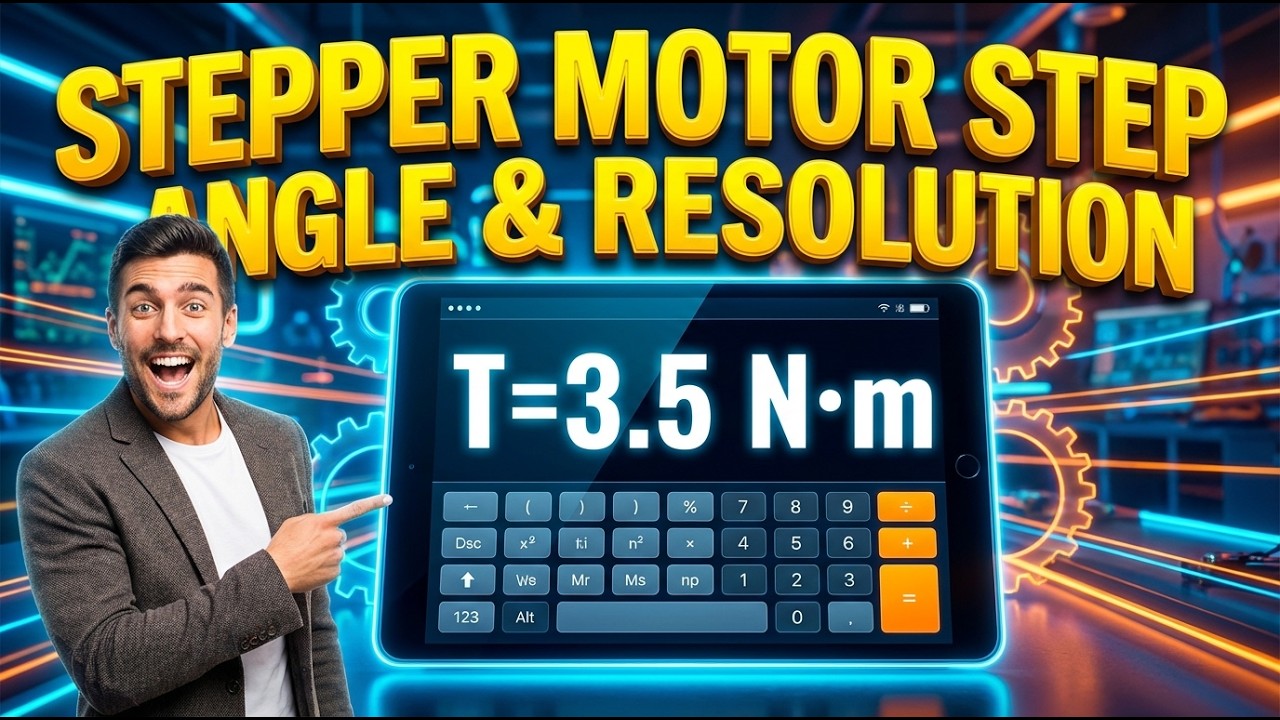 Stepper Motor Step Angle & Resolution Interactive Calculator