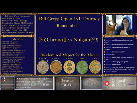 ChronoJJ vs Nulgath LIVE - Round of 64 -  Bill Gregg Open Tournament