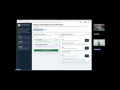 Rescheduling walkthrough video preview