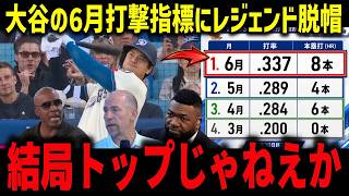 【大谷翔平】不調説を粉砕した6月打撃指標にレジェンド脱帽「結局トップじゃねえか」18号＆通算298号…投手成績まで異常すぎる【海外の反応/MLB】