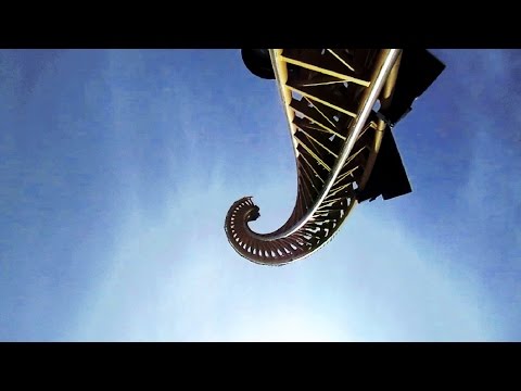 Vertical Velocity front seat on-ride HD POV Six Flags Great America