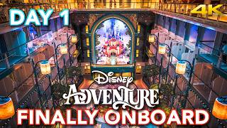 THE BIGGEST DISNEY CRUISE EVER! 🚢✨ Disney Adventure Maiden Voyage Day 1
