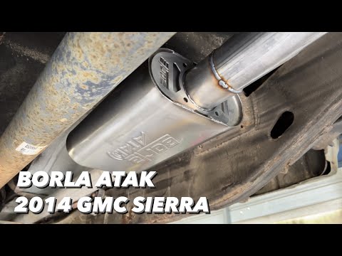 BORLA ATAK Exhaust & 3rd Cat-Delete - 2014 GMC Sierra [SOUNDS JUST LIKE A CORVETTE!]