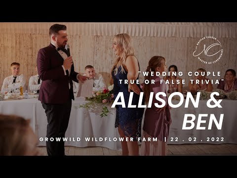 The Ultimate Wedding Game: Wedding Couple True or False Trivia | Nathan Cassar, Master of Ceremonies