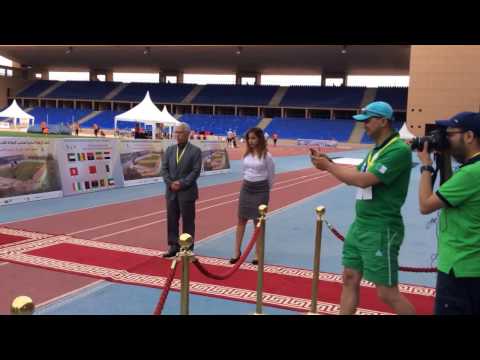 Men's 100m T12 Medal Ceremony - 2017 2nd International Meeting of Para - Athletics, Marrakech