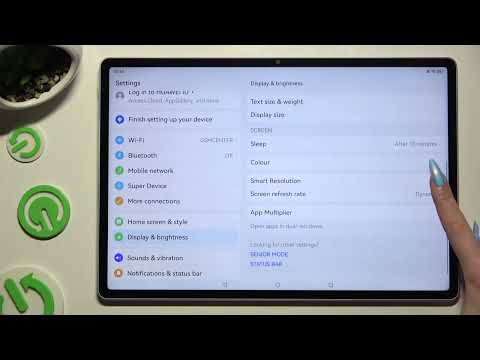 How to Change Screen Refresh Rate on HUAWEI MatePad Pro 12.6 – Screen Settings