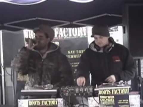 Brother Culture live outside HMV, Cruises Street, Limerick, Ireland