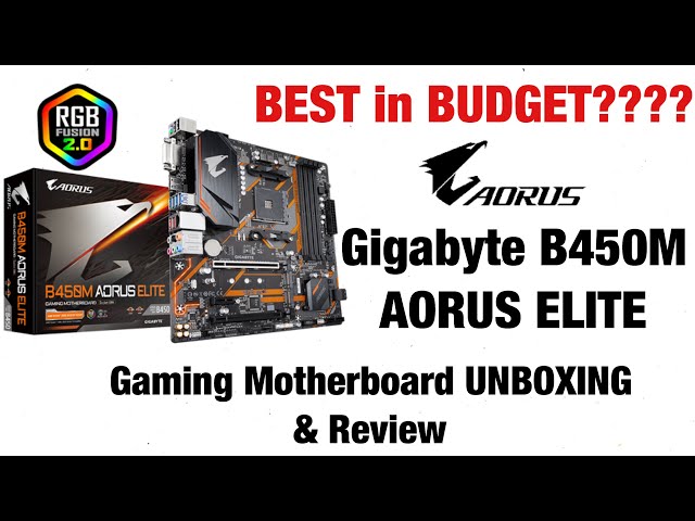 Mainboard GIGABYTE B450M AORUS ELITE