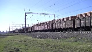 preview picture of video '«Проба тормозов» ВЛ80т-1810 с нечётным сборным грузовым'