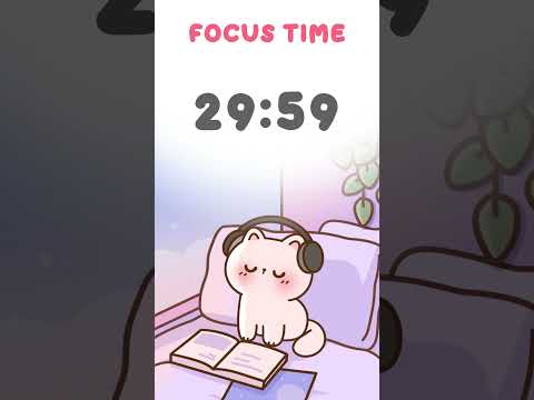 30 Minute Timer with music for classroom 🎵 Focus Timer Study Lofi pomodoro