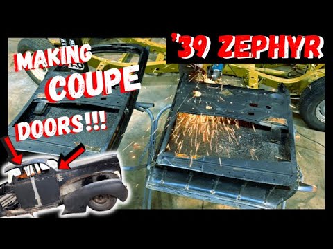 Making Coupe Doors - 1939 Lincoln Zephyr 3 Window Conversion!!