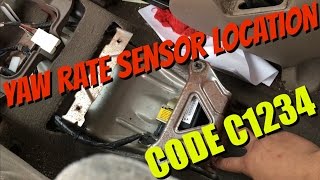 TOYOTA SEQUOIA YAW RATE SENSOR LOCATION - CODE C1234