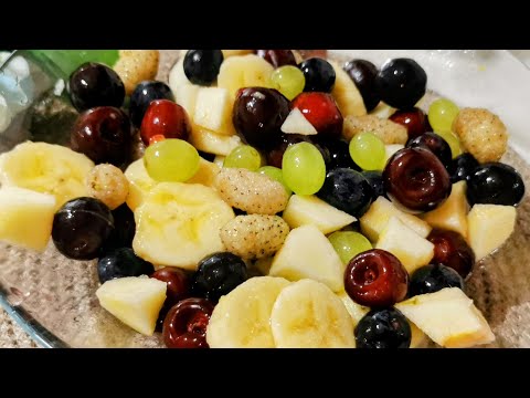 أطيب سلطة فواكه منعشة بصوص لذيذة جدآ