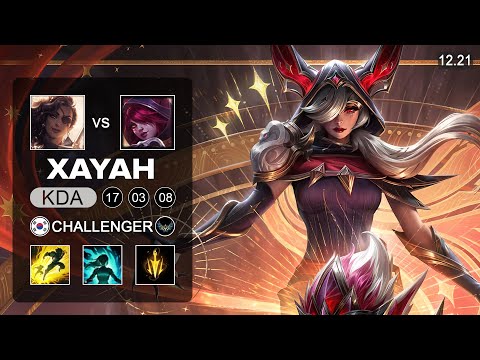 Xayah vs Samira ADC - KR Challenger - Patch 12.21 Season 12