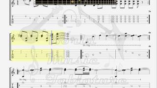 Down   Landing on the Mountains of Meggido GUITAR TAB