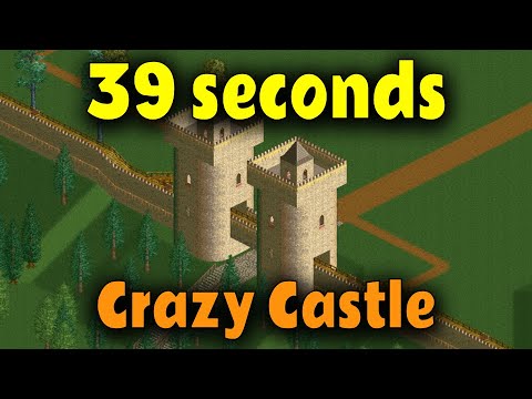 Beating Crazy Castle in 39 seconds - OpenRCT2 speedrun