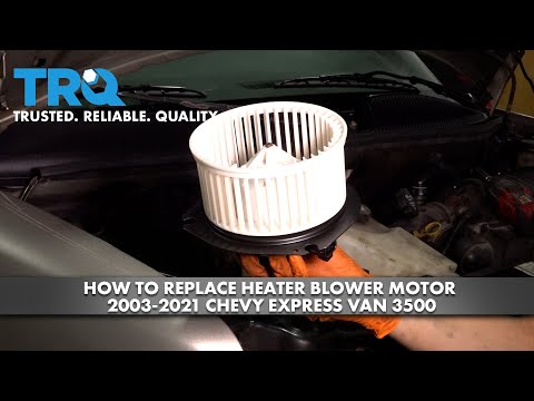 How to Replace Heater Blower Motor 2003-2021 Chevy Express Van 3500