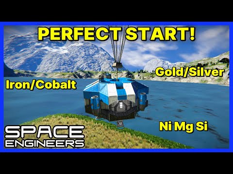 Is THIS the PERFECT Starting Location? - Vanilla SPACE ENGINEERS Gameplay - Survival - Ep 1