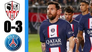 AC Ajaccio Vs PSG 0-3 Messi, Mbappe Goals & Extended Match Highlights League I 2022HD