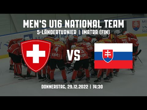 U16: Switzerland vs. Slovakia | 5-Nations Tournament | Imatra FIN