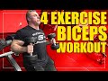 4 exercise Workout for Massive Biceps
