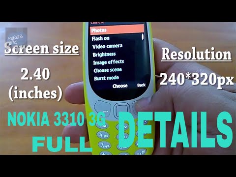 Nokia 3310 3G full specification | Complete details | Color, Sim, Wifi & more