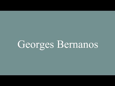 How to Pronounce ''Georges Bernanos'' Correctly in French