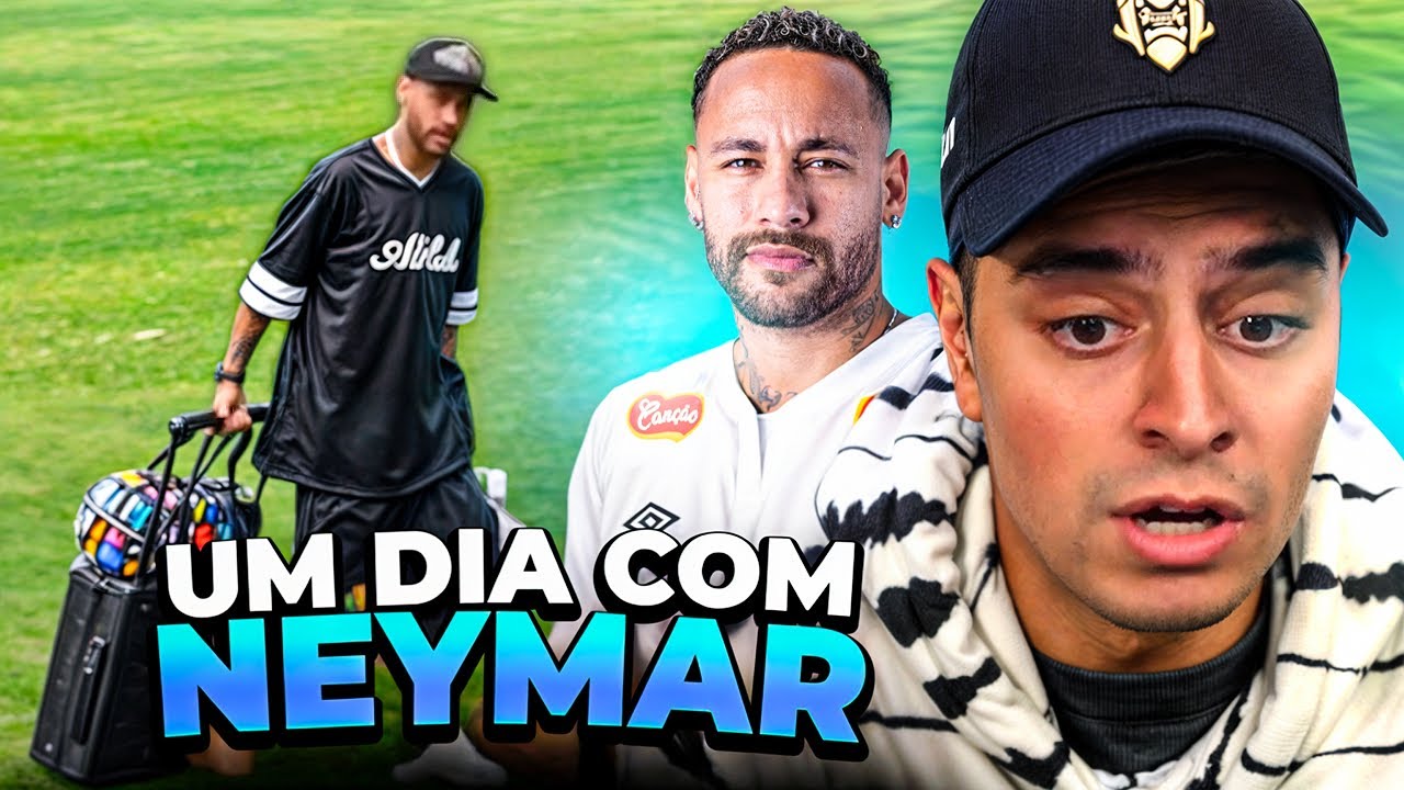 CORINGA REAGE: PASSANDO UM DIA COM O NEYMAR NO CT SANTOS!!!