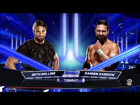 Seth Rollins vs Damien Sandow full smackdown night match