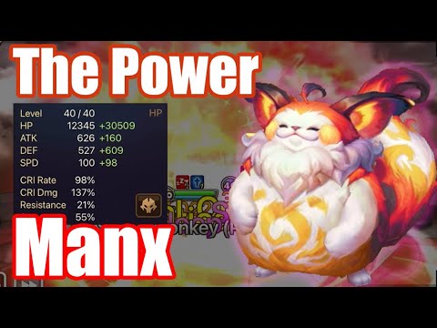 【Summoners War | Curry's RTA】The Power Manx, I think he is the strongest of Hypnomeow!