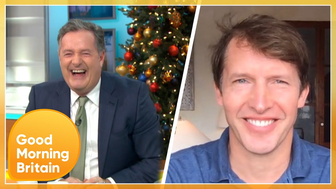 James Blunt Has Piers in Stitches After He Throws His Book in the Fire! | Good Morning Britain
