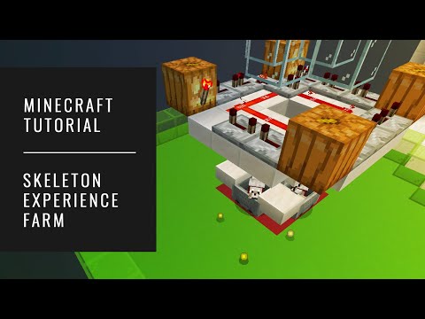 Skeleton Experience Farm - Minecraft Tutorial (AUTOMATIC XP FARM) [SIMPLE]