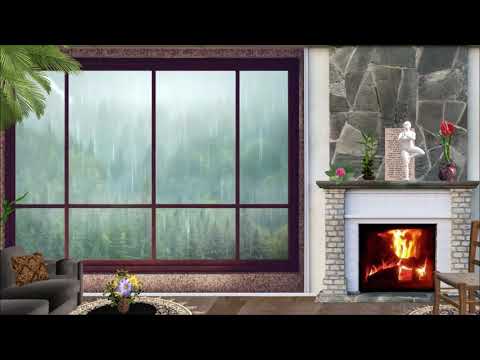Rain On Window with Thunder SoundsㅣHeavy Rain for Sleep, Study and Relaxation, sleeping, studying ||