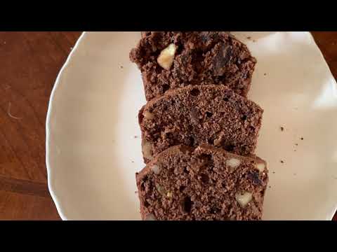 Healthy Date and walnut cake