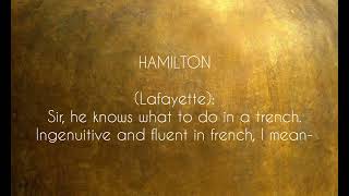 Guns and Ships - Hamilton (lyric video)