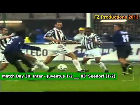Serie A 1999-2000, day 30 Inter - Juventus 1-2 (Seedorf goal)