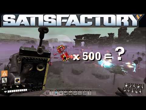 I blew up the swamp in Satisfactory with 500 explosives. Here's what happened | crazy challenge