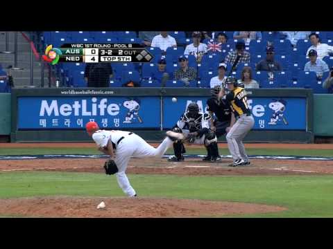 Australia v Netherlands (1-4) Baseball Highlights - World Baseball Classic Round 1 [04/03/2013]