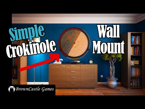 Show off your BrownCastle or Tracey board with a crokinole wall mount!